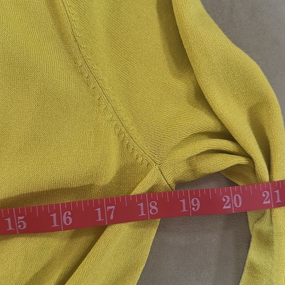 Catherine Malandrino dark yellow Cardigan Sweater Lg - Picture 10 of 12